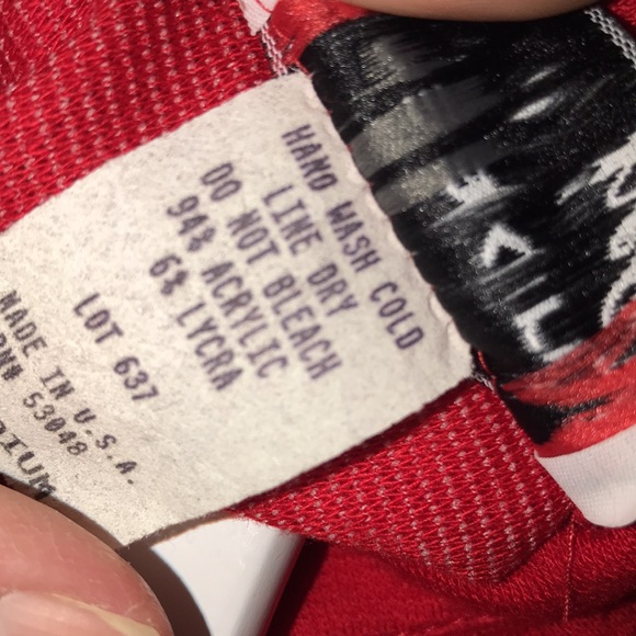 RARE Vintage 80’s Breakin’ Hearts Red Long Sleeve High Neck Toggle Dress - Picture 14 of 15